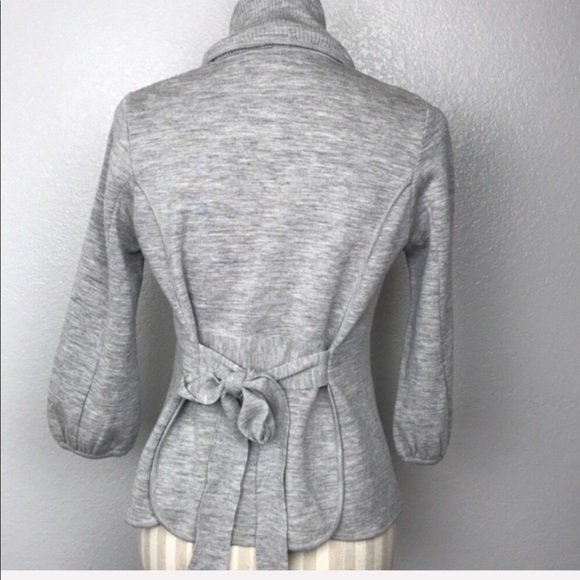 BCBGMaxAzria Merino Wool Gray Cardigan Size XS - Picture 5 of 7
